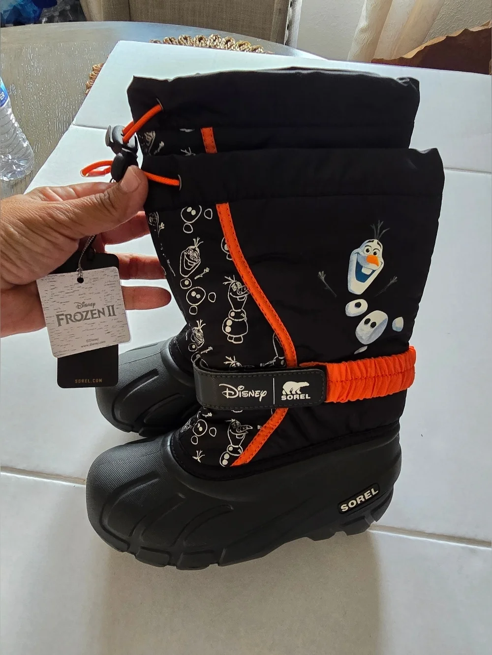 Sorel X Disney Olaf Frozen Snow Boots Size 1 For Kids
